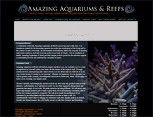 Tablet Screenshot of amazingaquariumsandreefs.com